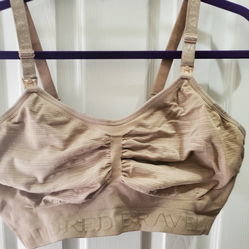 Kindred Bravely cream color pumping bra XL-BUSTY